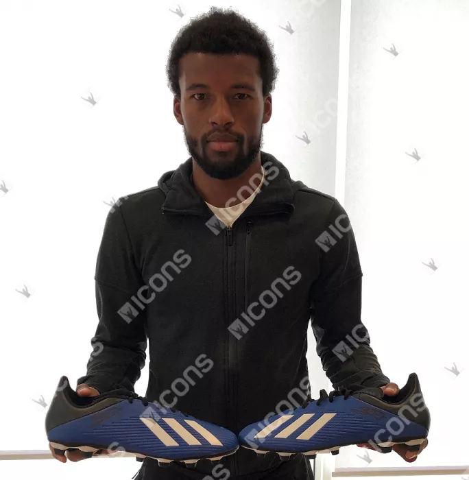 Icons Georginio Wijnaldum Signed Blue And Black Adidas X Boot