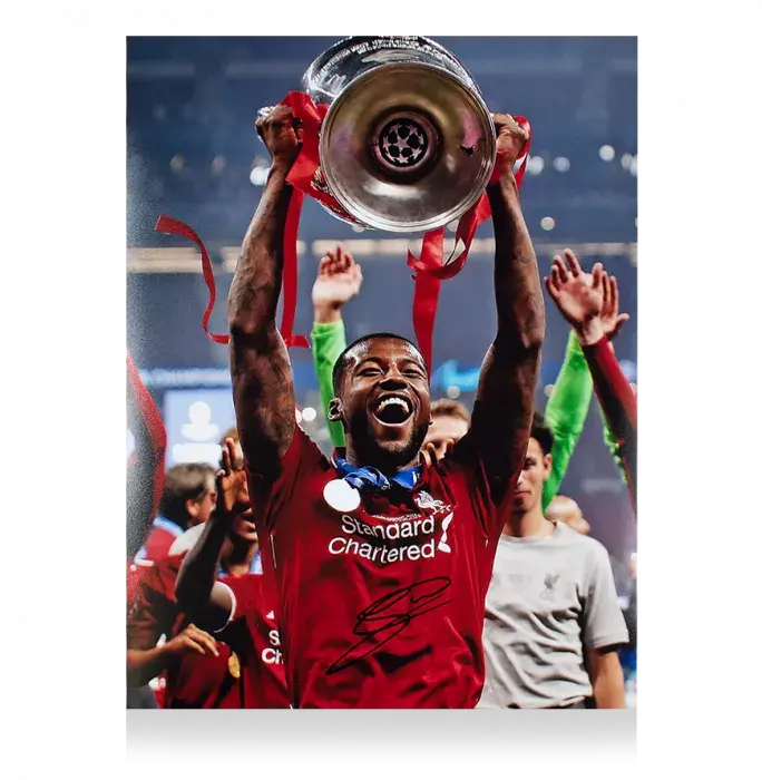 icons Georginio Wijnaldum Signed Liverpool Photo: 2019 UEFA Champions League Winner