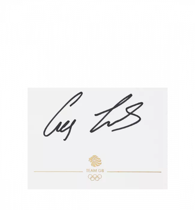 Icons Geraint Thomas Signed Team GB Card And Photo Frame: Option 1