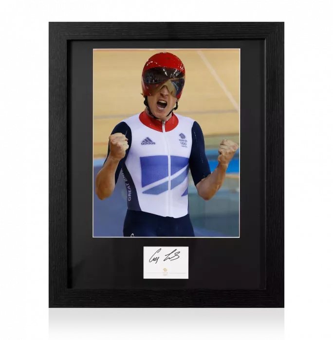 icons Geraint Thomas Signed Team GB Card and Photo Frame: Option 1