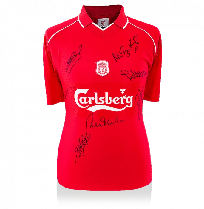 icons Gerrard Fowler Owen Keegan Barnes Molby & Ruddock Signed Liverpool Shirt