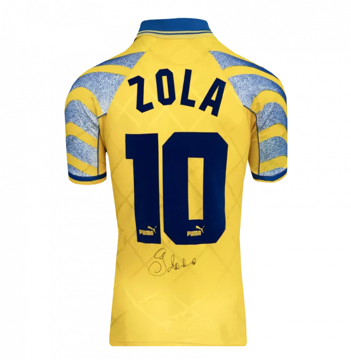 Icons Gianfranco Zola Back Signed Parma Calcio 1913 1995-96 Third Shirt In Classic Frame