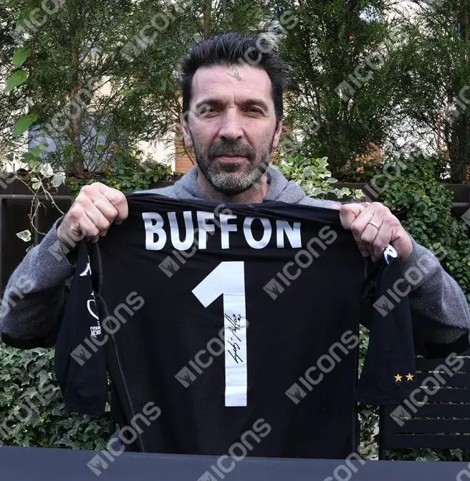 Icons Gianluigi Buffon Back Signed Italy 2002-03 Goalkeeper Shirt