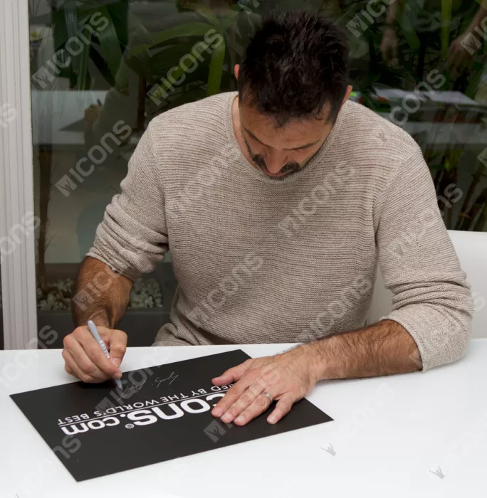 Icons Gianluigi Buffon Back Signed Italy 2010-12 Goalkeeper Shirt In Deluxe Packaging
