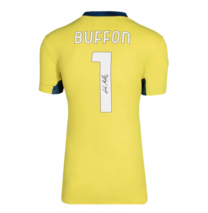Icons Gianluigi Buffon Back Signed Juventus 2020-21 Goalkeepers Shirt In Classic Frame