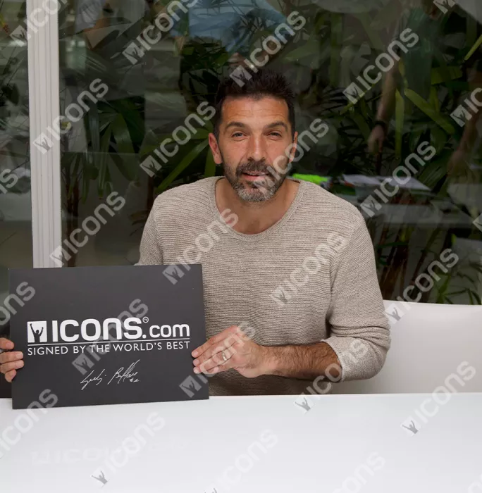 Icons Gianluigi Buffon Back Signed Juventus 2020-21 Goalkeepers Shirt In Classic Frame