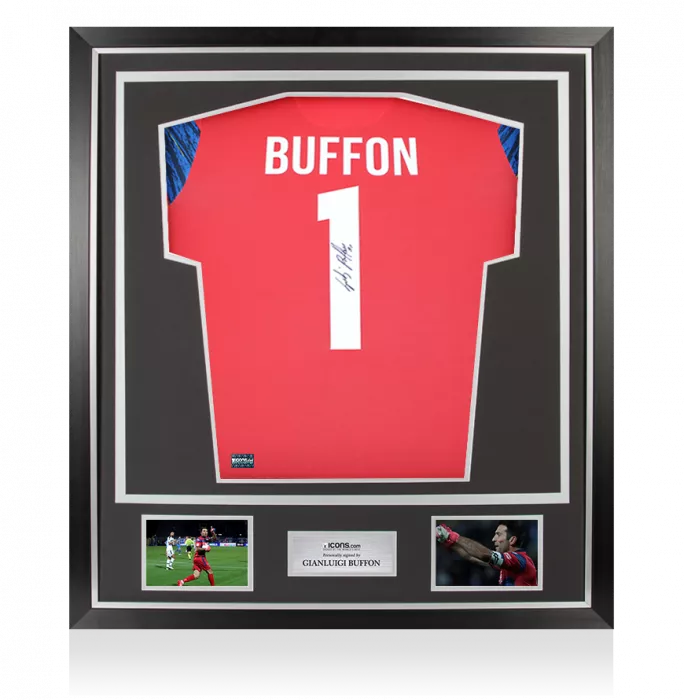 icons Gianluigi Buffon Back Signed Parma 2021-22 Goalkeeper Shirt In Classic Frame