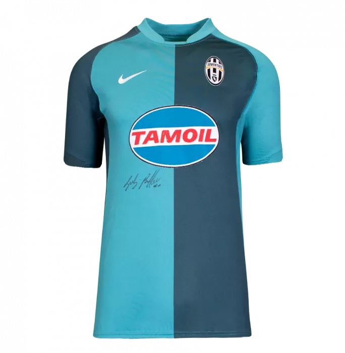 icons Gianluigi Buffon Front Signed Blue Juventus 2006-07 Goalkeeper Shirt