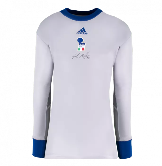Icons Gianluigi Buffon Front Signed Italy Icon Goalkeeper Shirt In Deluxe Packaging