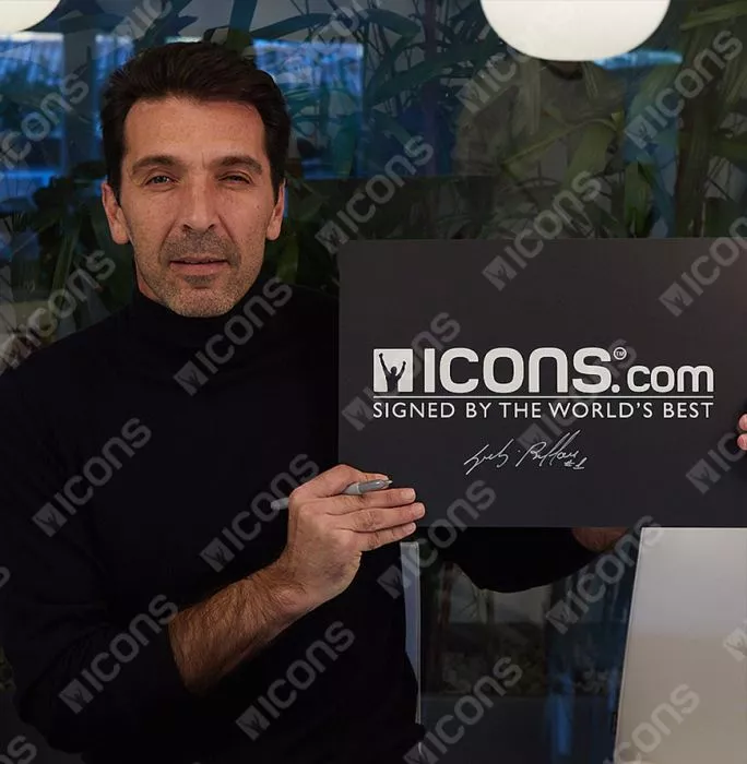 Icons Gianluigi Buffon Signed UEFA Champions League Football: 20th Anniversary Edition