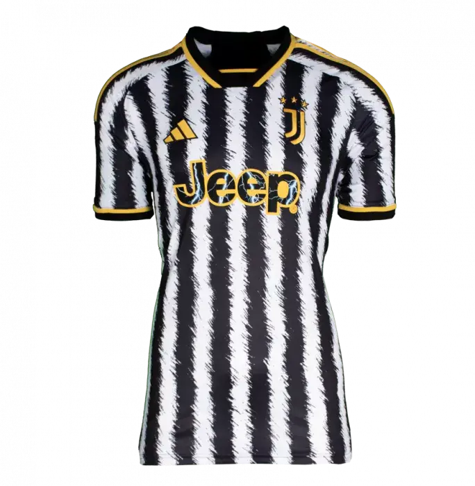 Icons Giorgio Chiellini Offcial UEFA Champions League Back Signed And Framed Juventus 2023-24 Home Shirt