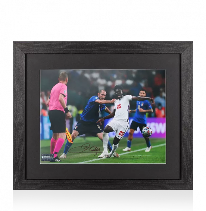 icons Giorgio Chiellini Signed Italy Photo In Black Wooden Frame: UEFA EURO 2020 Final