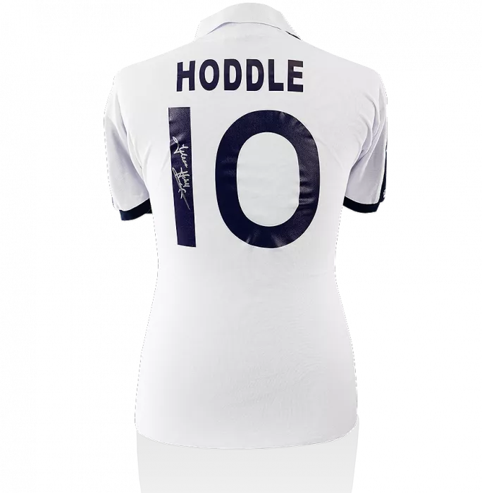Icons Glenn Hoddle Back Signed Tottenham Hotspur 1978-79 Home Shirt In Hero Frame: Option 1