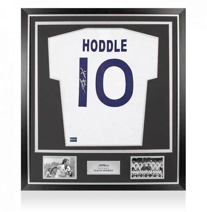 Icons Glenn Hoddle Back Signed Tottenham Hotspur 1978-79 Home Shirt In Classic Frame
