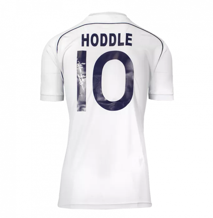 Icons Glenn Hoddle Back Signed Tottenham Hotspur 1986-87 Home Shirt In Hero Frame: Option 1