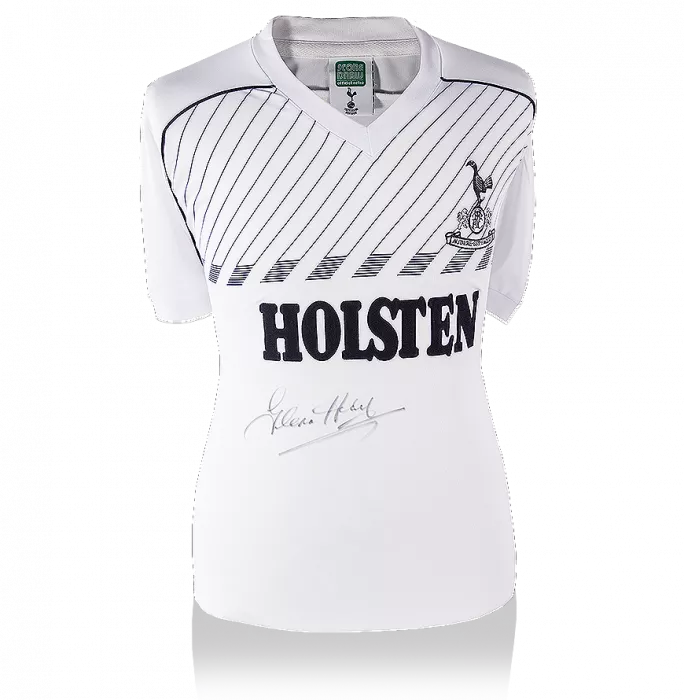 icons Glenn Hoddle Front Signed Retro Tottenham Hotspur Home Shirt