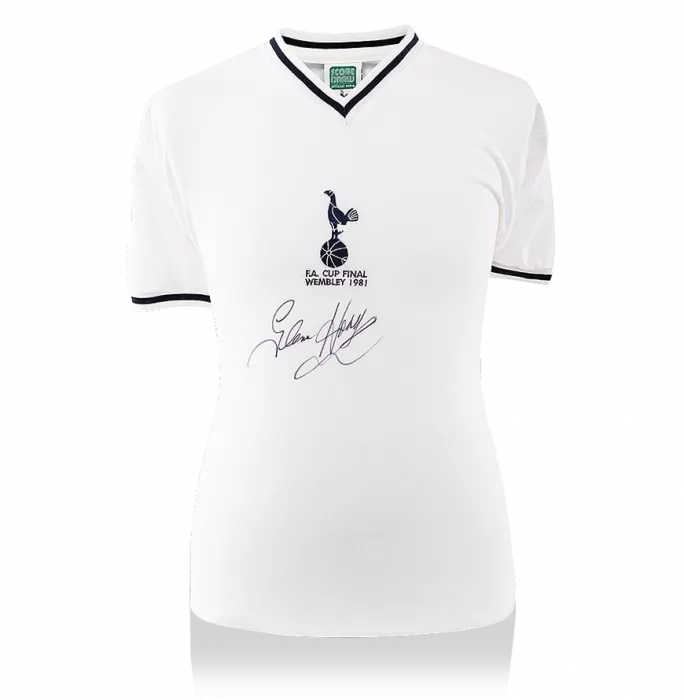 Icons Glenn Hoddle Front Signed Tottenham Hotspur Home Shirt: 1981 FA Cup Winners Special Edition In Deluxe Packaging