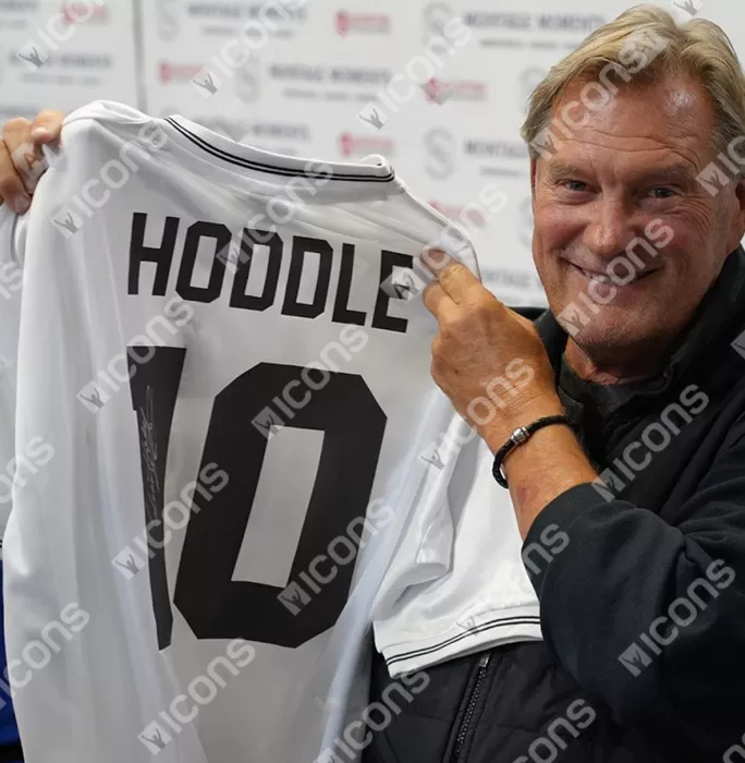 Icons Glenn Hoddle Official Tottenham Hotspur Signed And Framed 1983 Home Shirt