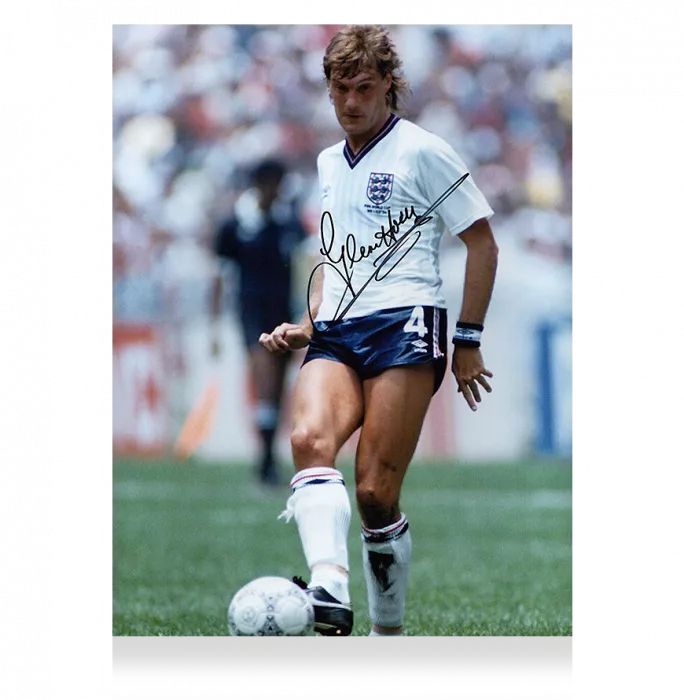 Icons Glenn Hoddle Signed England Photo In Premium Photo Frame: 1986 FIFA World Cup