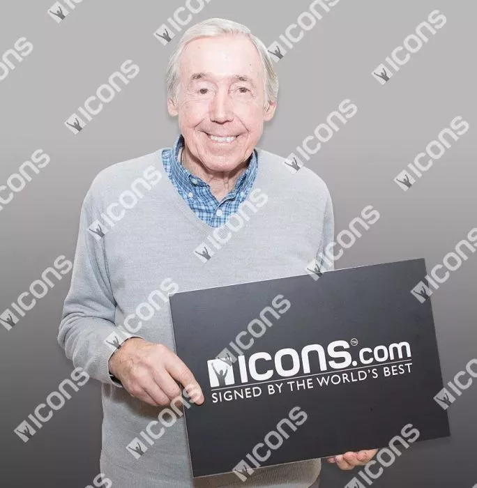 Icons Gordon Banks Signed England Print In Black Wooden Frame: 1970 World Cup Save Vs Brazil