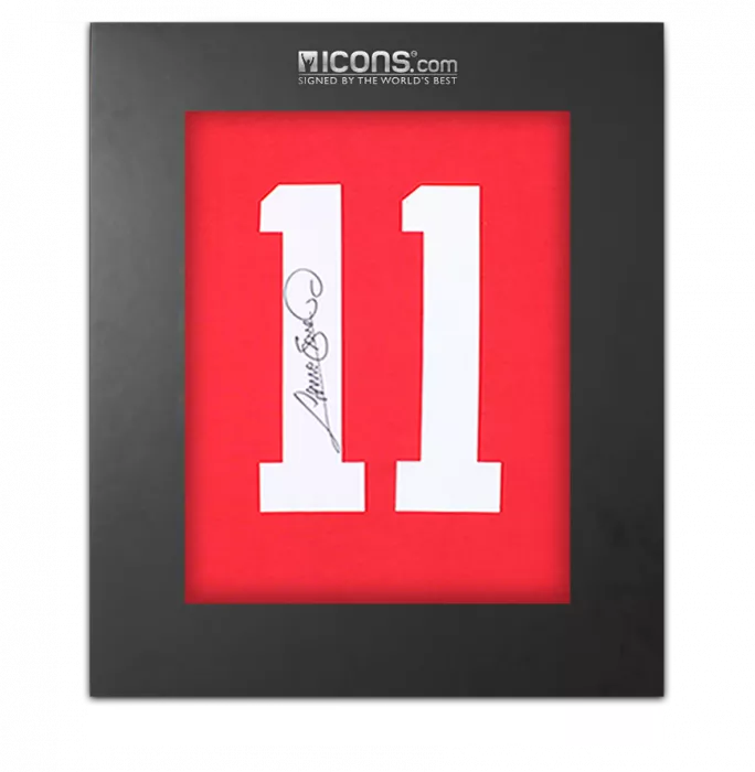 icons Graeme Souness Back Signed Liverpool 1978 Home Shirt In Deluxe Packging