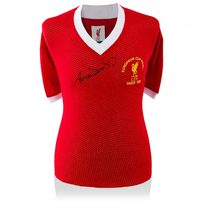 Icons Graeme Souness Front Signed 1981 Liverpool Shirt: European Cup Final Edition