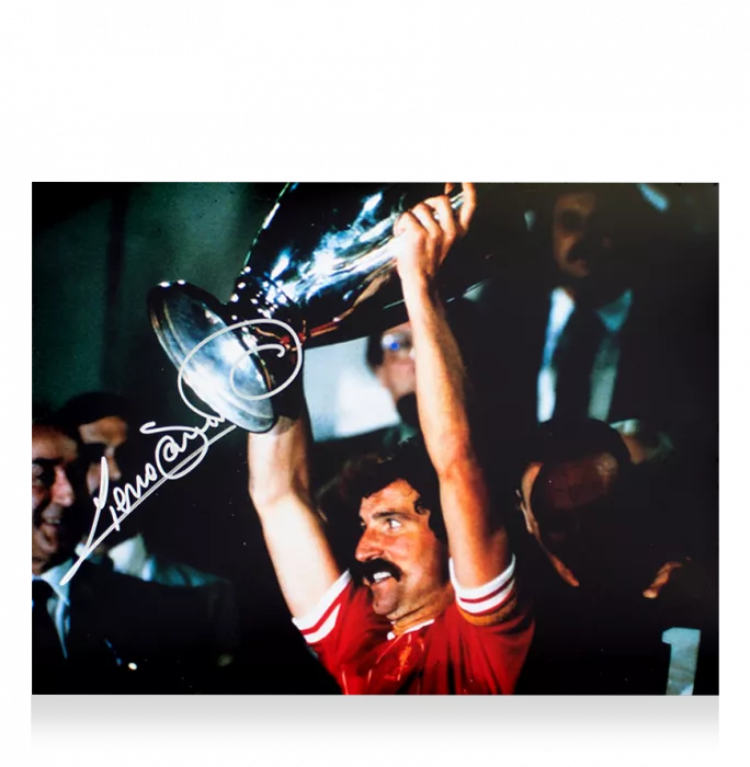 Icons Graeme Souness Signed Liverpool FC Photo In Premium Photo Frame: 1984 European Cup Winner