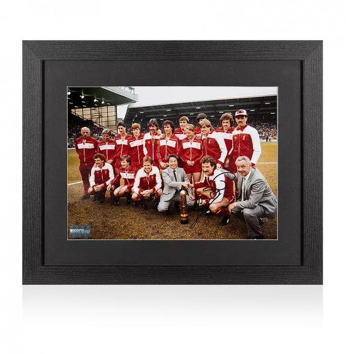 Icons Graeme Souness Signed Liverpool Photo In Black Wooden Frame
