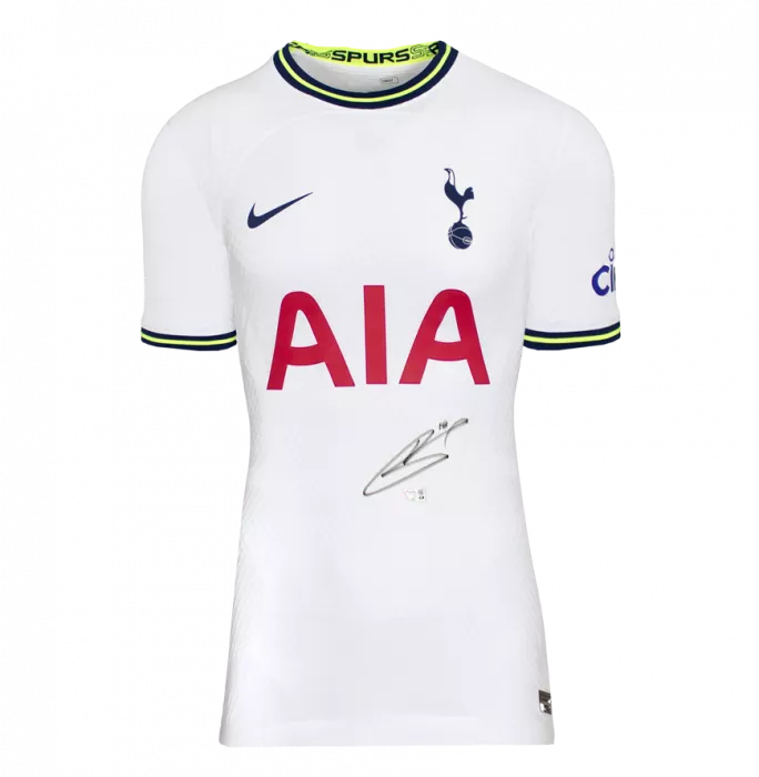 Icons Harry Kane Official Tottenham Hotspur Front Signed And Framed 2022-23 Home Shirt