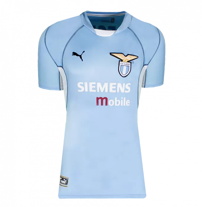 Icons Hernan Crespo Back Signed SS Lazio 2001-02 Home Shirt In Classic Frame