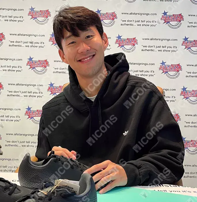 Icons Heung-Min Son Signed Black Adidas Football Boot