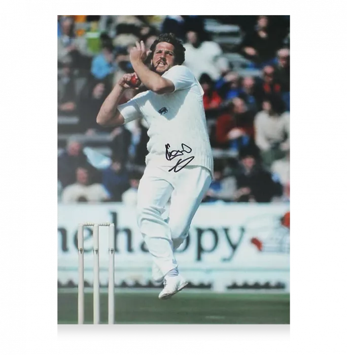 Icons Ian Botham Signed Bowling Action Print In Premium Photo Frame