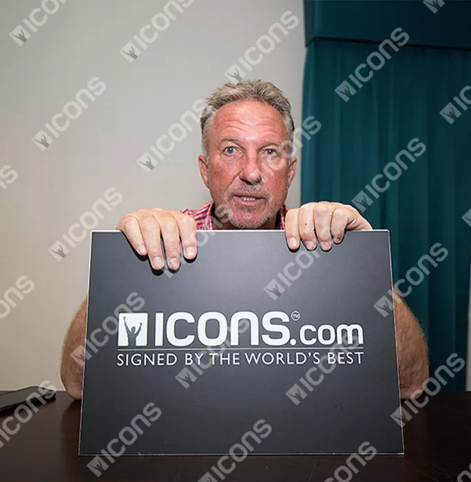 Icons Ian Botham Signed Slazenger Cricket Ball In Acrylic Case