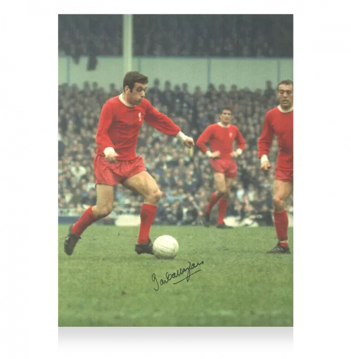 Icons Ian Callaghan Signed Liverpool Photo In Premium Photo Frame