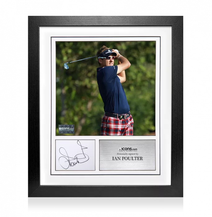 Icons Ian Poulter Signed Card And Photo Frame – Option 2