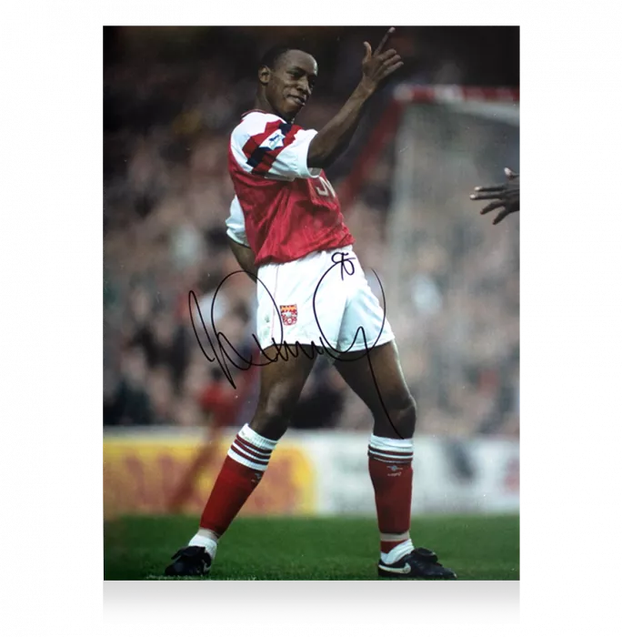 icons Ian Wright Signed Arsenal Photo: Gunners Legend