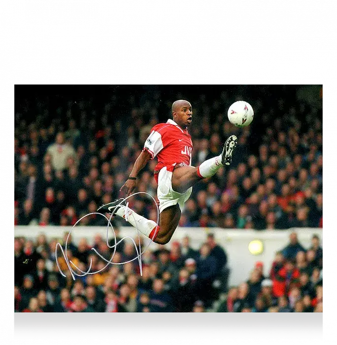 icons Ian Wright Signed Arsenal Photo: Master of the Ball