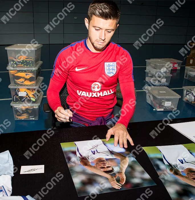 Icons Aaron Cresswell Signed England Photo
