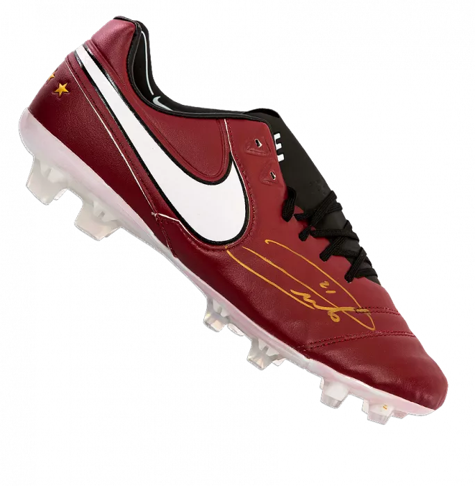 icons Andrea Pirlo Signed Red Nike Boot