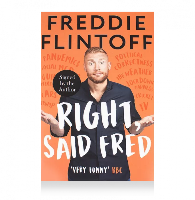 icons Andrew Flintoff Signed Book: Right Said Fred