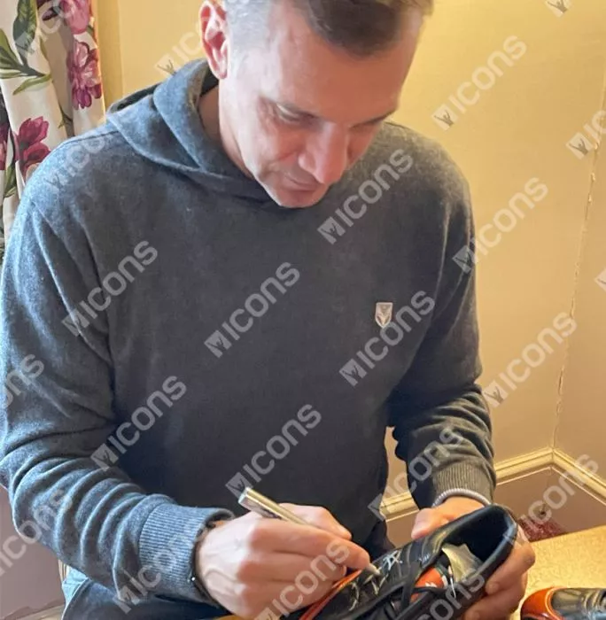 Icons Andriy Shevchenko Signed Black Lotto Boot