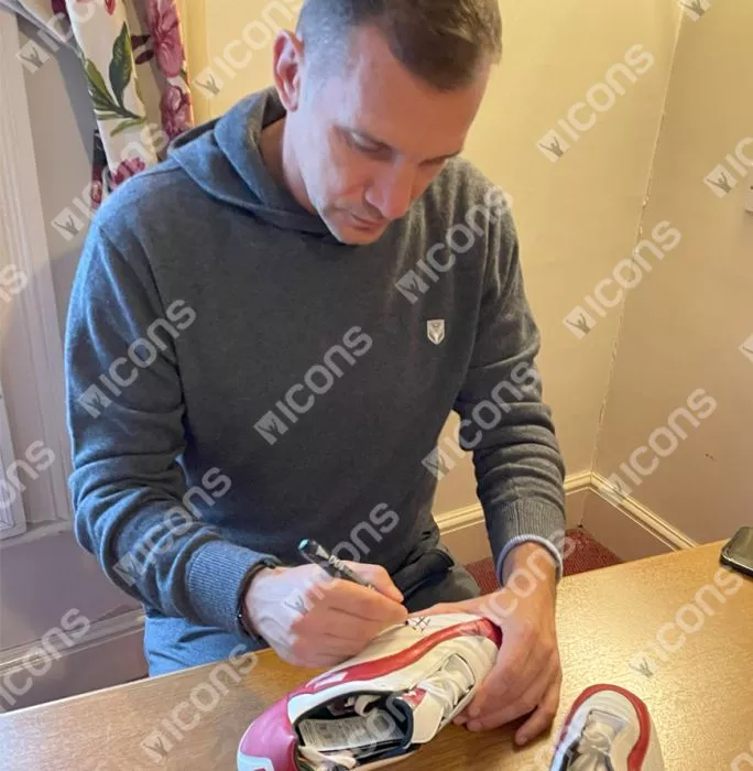 Icons Andriy Shevchenko Signed White Lotto Boot