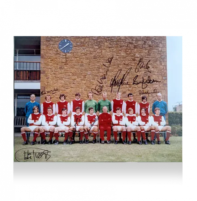 Icons Arsenal Squad Signed Photo: Signed By Nine
