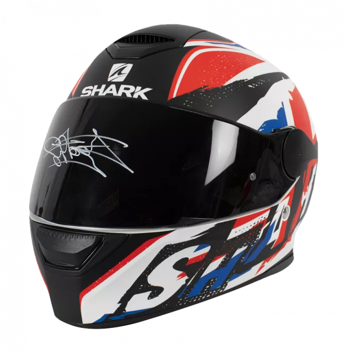 icons Carl Fogarty Signed Shark Helmet