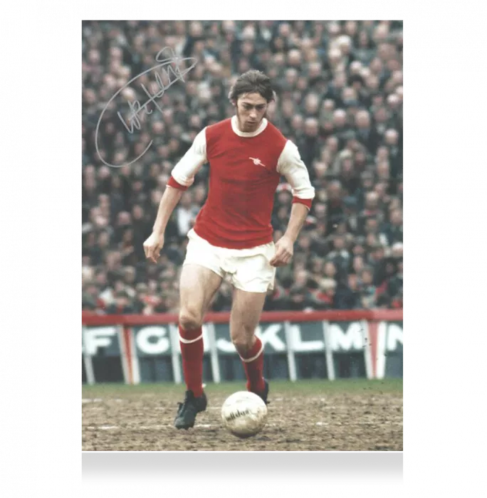 icons Charlie George Signed Arsenal Photo