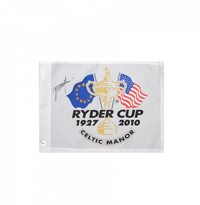 icons Colin Montgomerie Signed Ryder Cup Golf Flag
