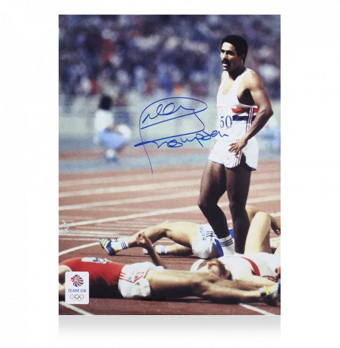 icons Daley Thompson Signed Photo - Team GB