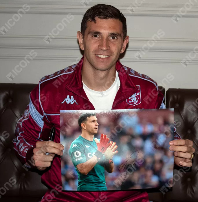 Icons Emiliano Martinez Signed Aston Villa Photo