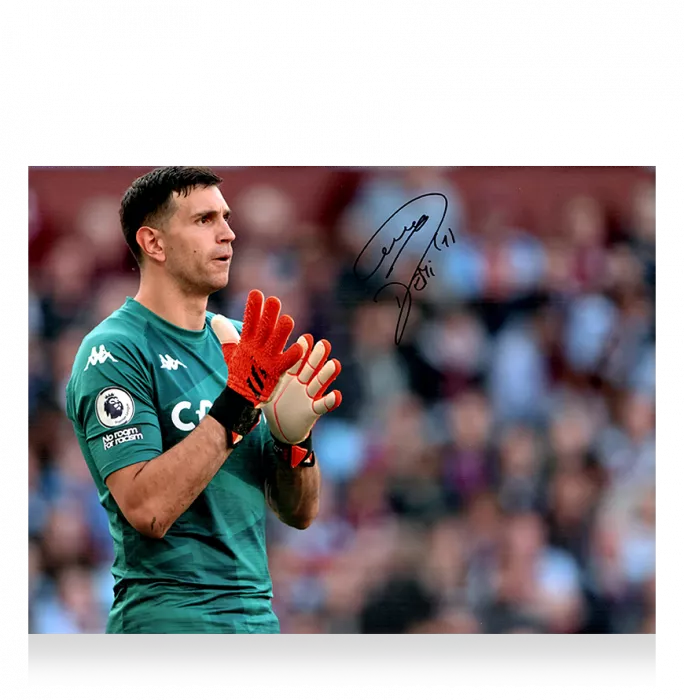 icons Emiliano Martinez Signed Aston Villa Photo