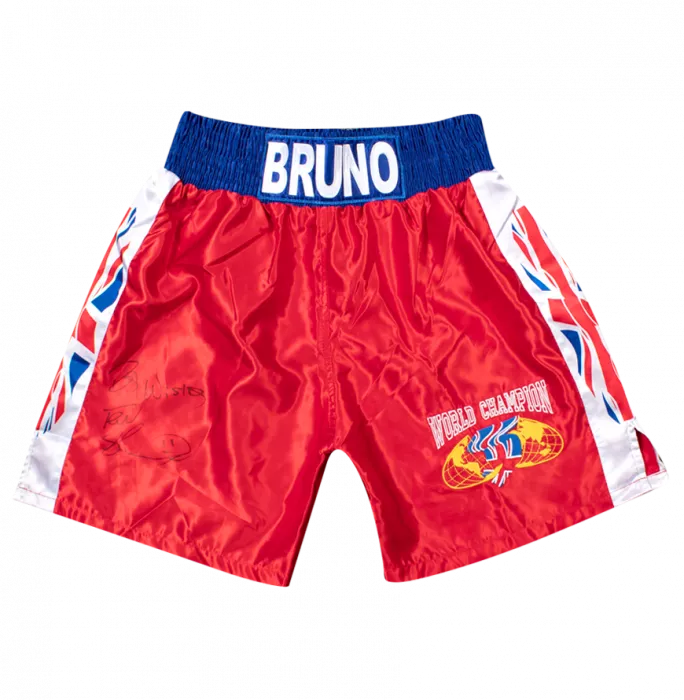 icons Frank Bruno Signed Boxing Trunks